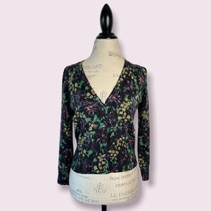 J. Crew Floral Lightweight Cardigan Small
